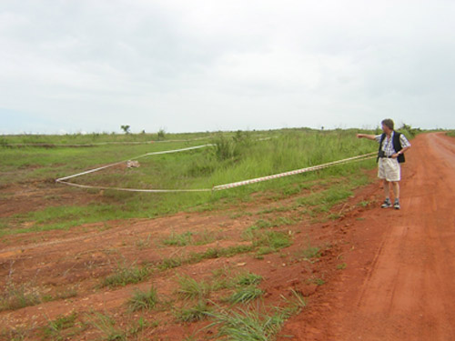 Landmine area